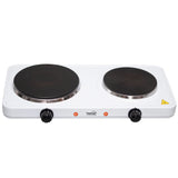 Plita portabila dubla HG R 02WH, 2500W, 2 resouri cu termostat și reglaj temperatura