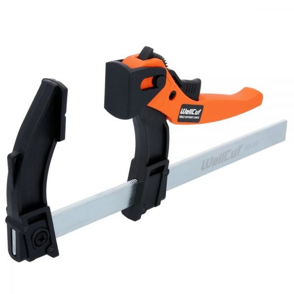 WC-LF920 WELLCUT Clemă cu pârghie tip TRIGGER 90×200 mm, Forță de strângere 70 kg