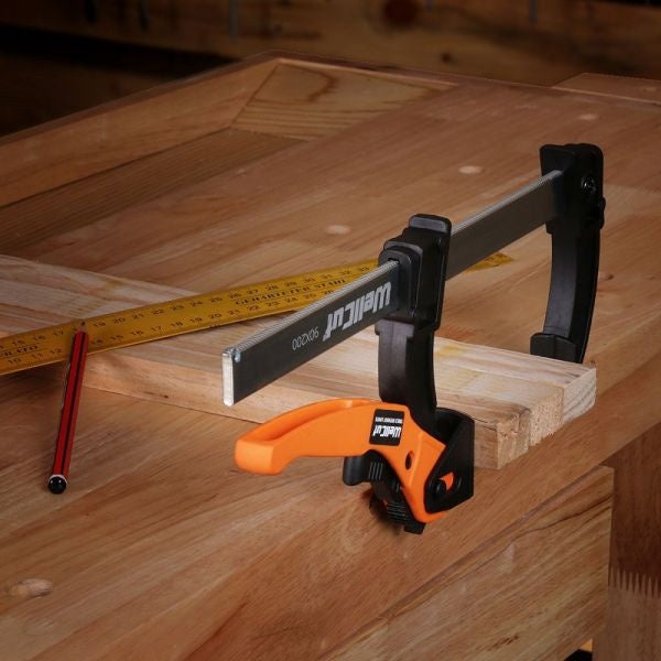WC-LF920 WELLCUT Clemă cu pârghie tip TRIGGER 90×200 mm, Forță de strângere 70 kg