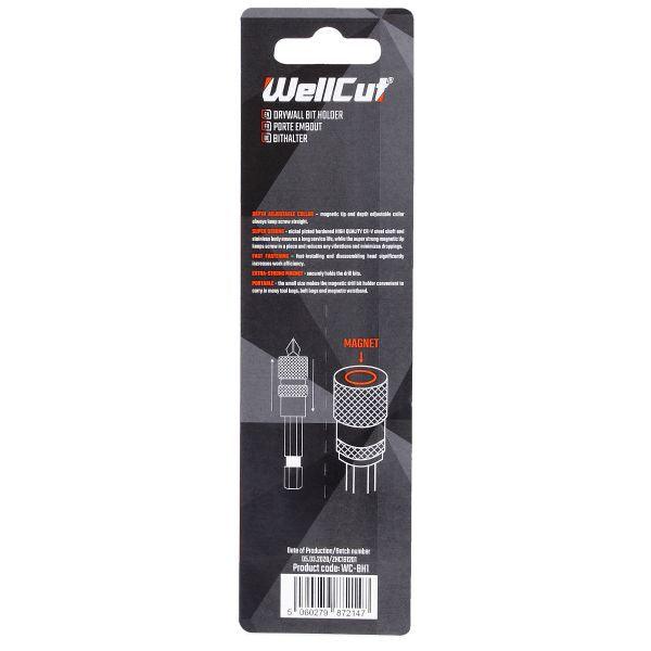 Suport pentru bit WELLCUT WC-BH1, reglaj de adancime, magnetic, 58 mm, 1/4 inch - ZEP.RO - Ți-e la îndemână!