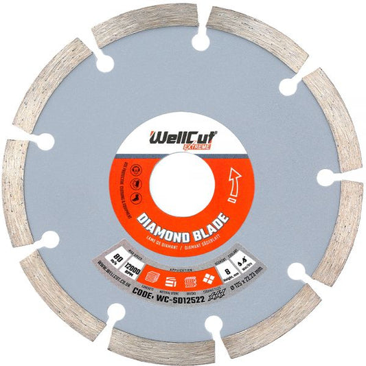 Disc dimantat WC-SD12522 WellCutt Diamond Blade 125x22mm, ef-9722