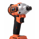 Masina de insurubat cu impact Wolfson 21V 2Ah, 2 acumulatori, Brushless, 180Nm, Hex 1/4
