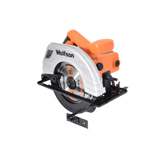 Fierastrau circular pentru lemn Wolfson 1380W, 185mm, 5300rpm, laser, unghi reglabil