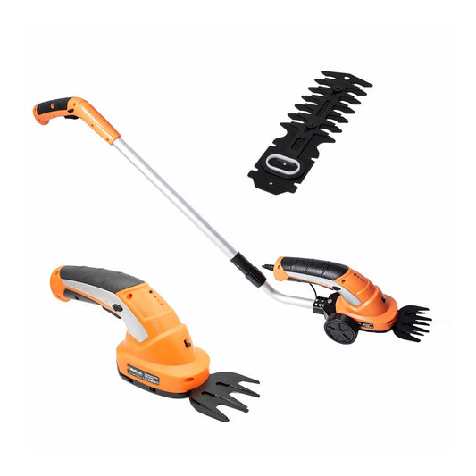 Masina de tuns iarba si gard viu Wolfson 7.2V 1.5Ah cu tija si baterie inclusa