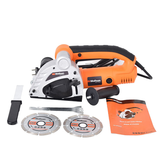 Masina profesionala de taiat caneluri Wolfson 1500W, disc 125 mm, adancime reglabila