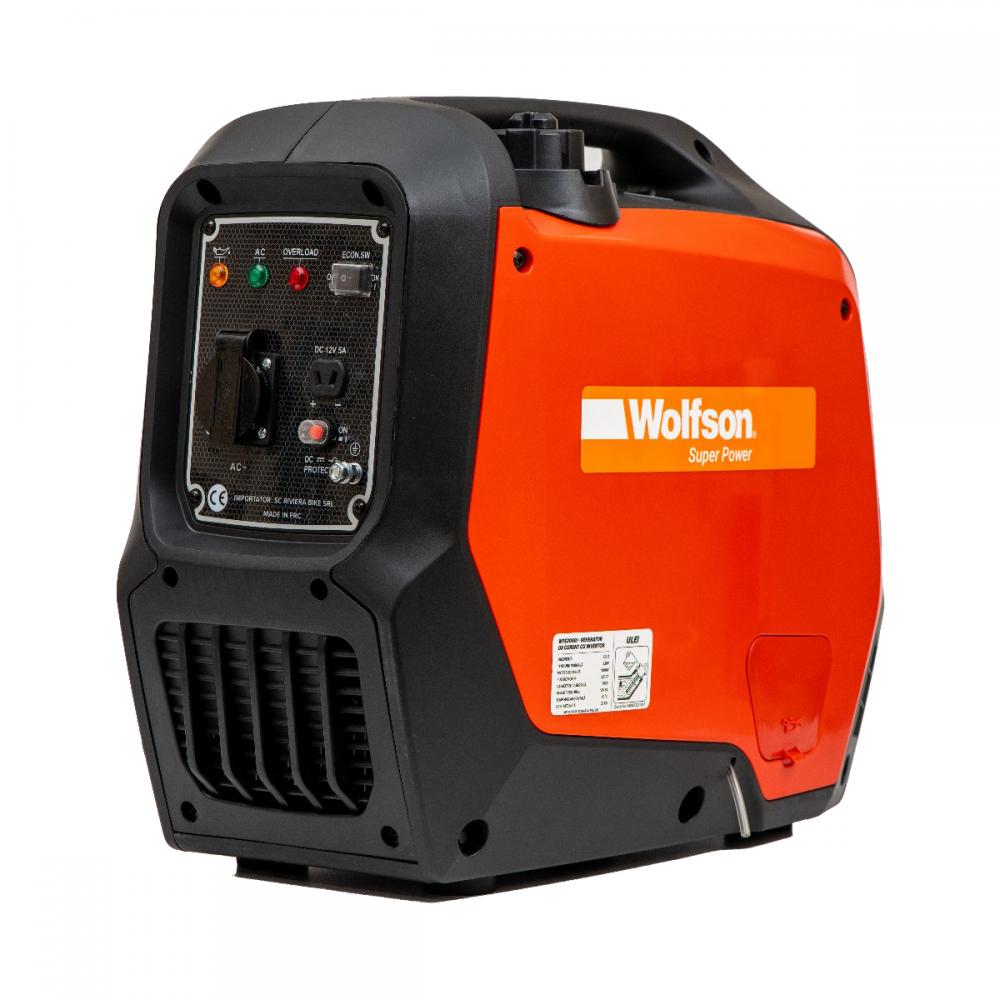 Generator curent cu invertor PROFESIONAL Wolfson, 2000W, 3.5CP