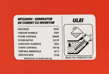Generator curent cu invertor Wolfson, 2000W, 3.5CP