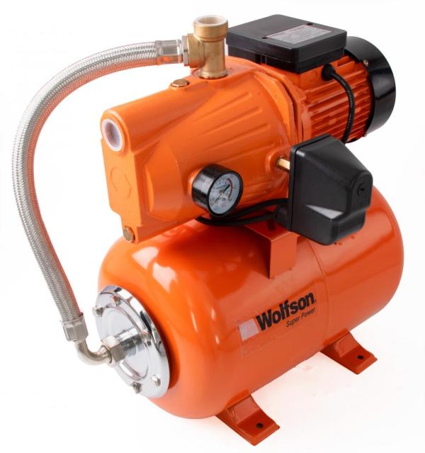 Hidrofor PROFESIONAL cu cap de fonta WOLFSON 800-3A, 800W, vas 24 L, 3200 l/h