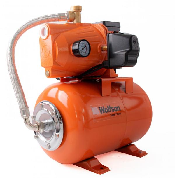 Hidrofor PROFESIONAL cu cap de fonta WOLFSON 800-3A, 800W, vas 24 L, 3200 l/h
