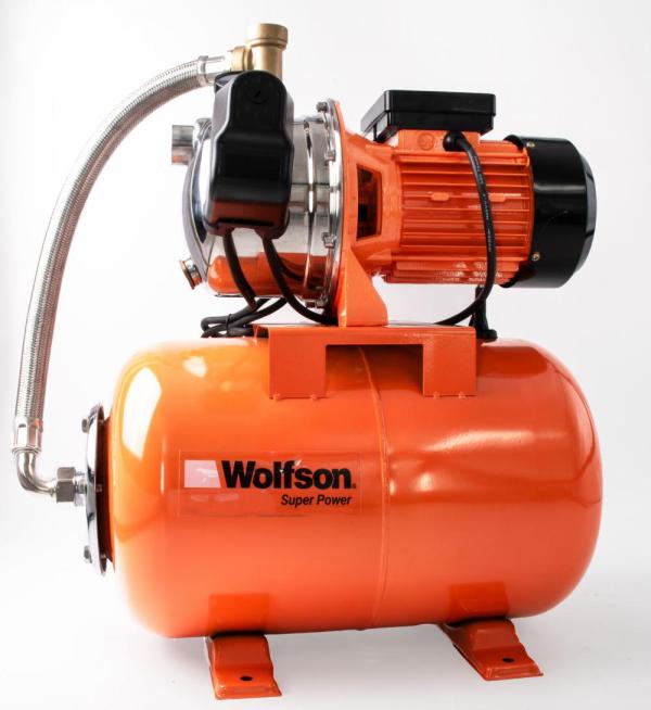 Hidrofor PROFESIONAL cu cap de inox WOLFSON 800-3C, 800W, vas 24 L, 3200 l/h
