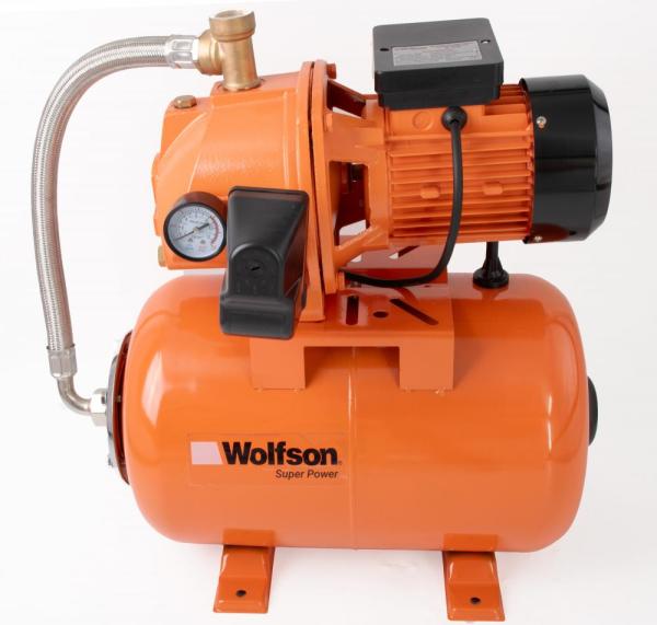 Hidrofor PROFESIONAL cu cap de fonta si ejector WOLFSON 800-3D, 800W, vas 24 L, 3200 l/h