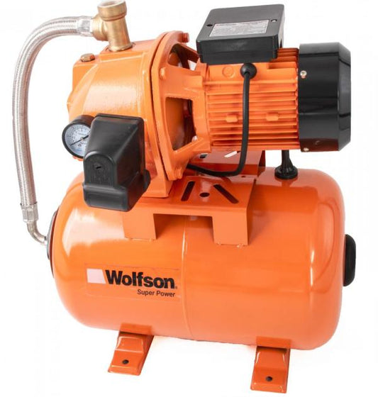 Hidrofor PROFESIONAL cu cap de fonta si ejector WOLFSON 800-3D, 800W, vas 24 L, 3200 l/h