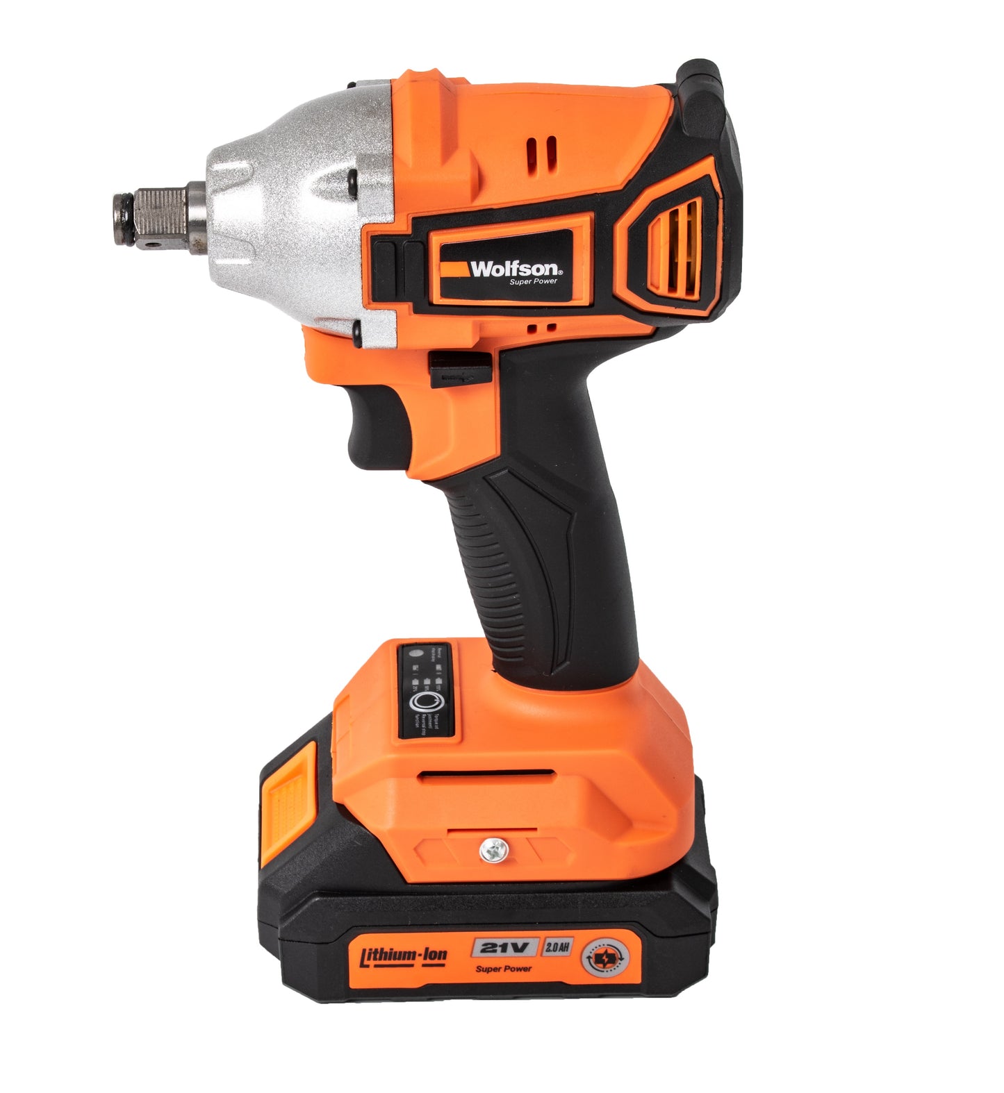 Masina de insurubat cu impact Wolfson 21V, 400Nm, 2 acumulatori 2Ah, Brushless