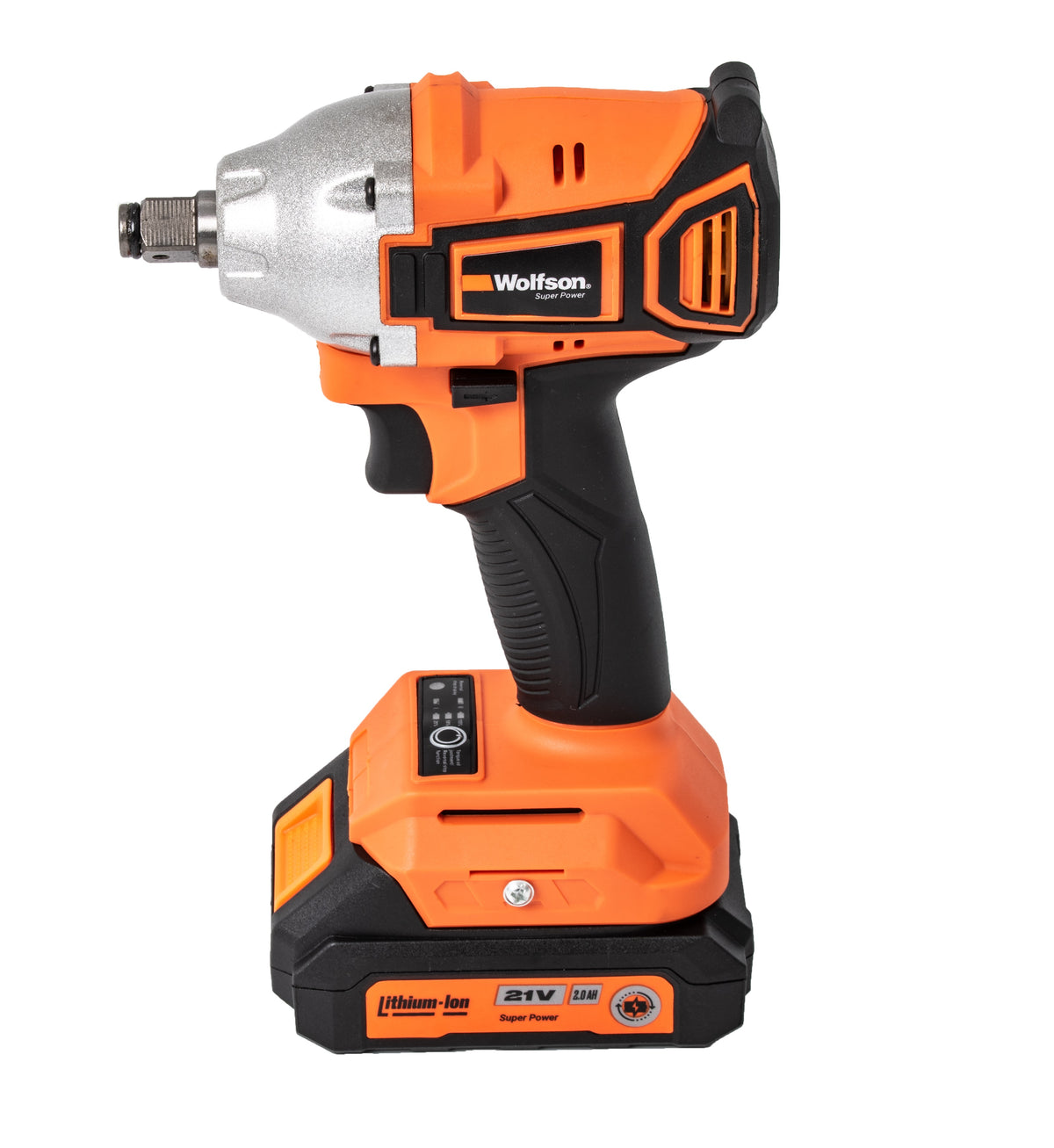 Masina de insurubat cu impact Wolfson 21V, 400Nm, 2 acumulatori 2Ah, Brushless