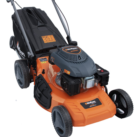 Masina de tuns iarba profesionala Wolfson 3.5 CP, autopropulsata, 41 cm, benzina, 45L