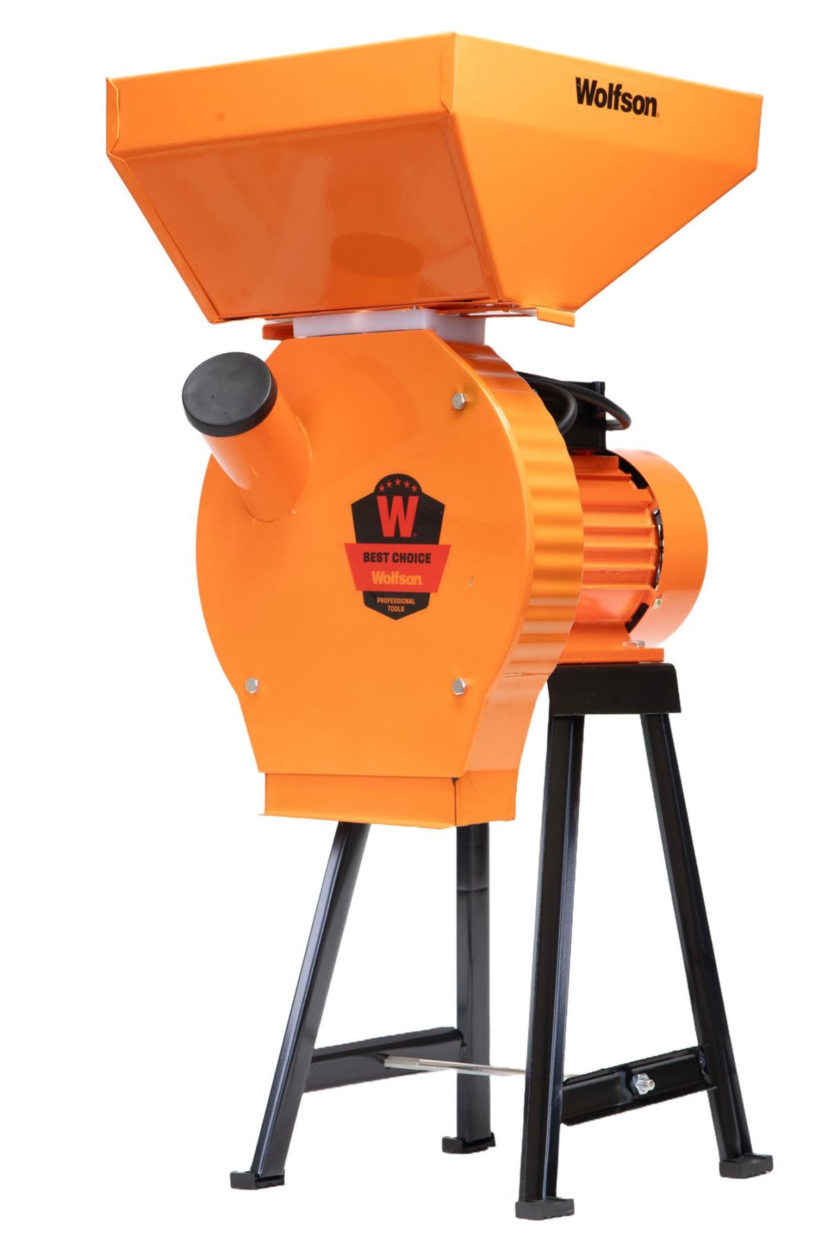 Moara PROFESIONALA WOLFSON MCR-1S, cereale si stiuleți porumb, 2700W, 200 kg/h, cu suport metalic