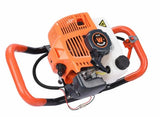 Motoburghiu foreza pamant WOLFSON STB-520, 1470W, motor 2 timpi, 52cc, 3 burghie incluse 100mm 150mm 200mm