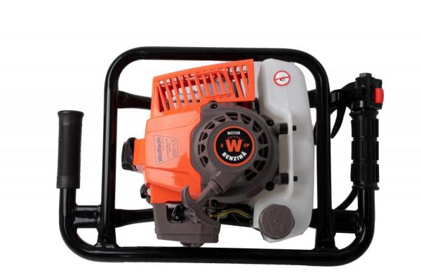 Motoburghiu foreza pamant Wolfson STB-630, 3CP, 63cc, motor 2 timpi, 3 burghie incluse 100mm 150mm 200mm