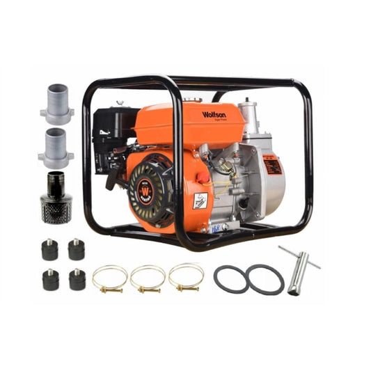 Motopompa apa WOLFSON WT-20, 2 toli, 6.5CP, 27000 l/h,