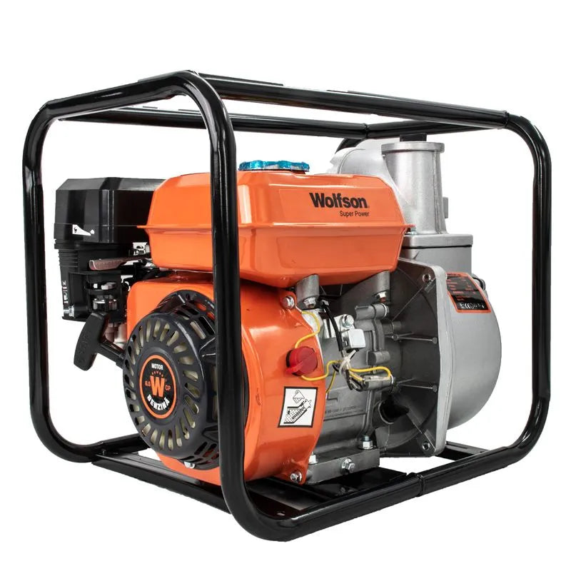 Motopompa PROFESIONALA pentru apa curata WOLFSON WT-30, 3 toli, 6.5 CP, 60000 l/h