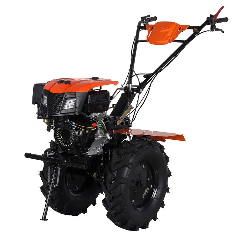 Motocultor benzina Wolfson Imperio 10CP, latime lucru 70–140 cm, 40 cutite, roti transport 6.50x12, priza putere, far