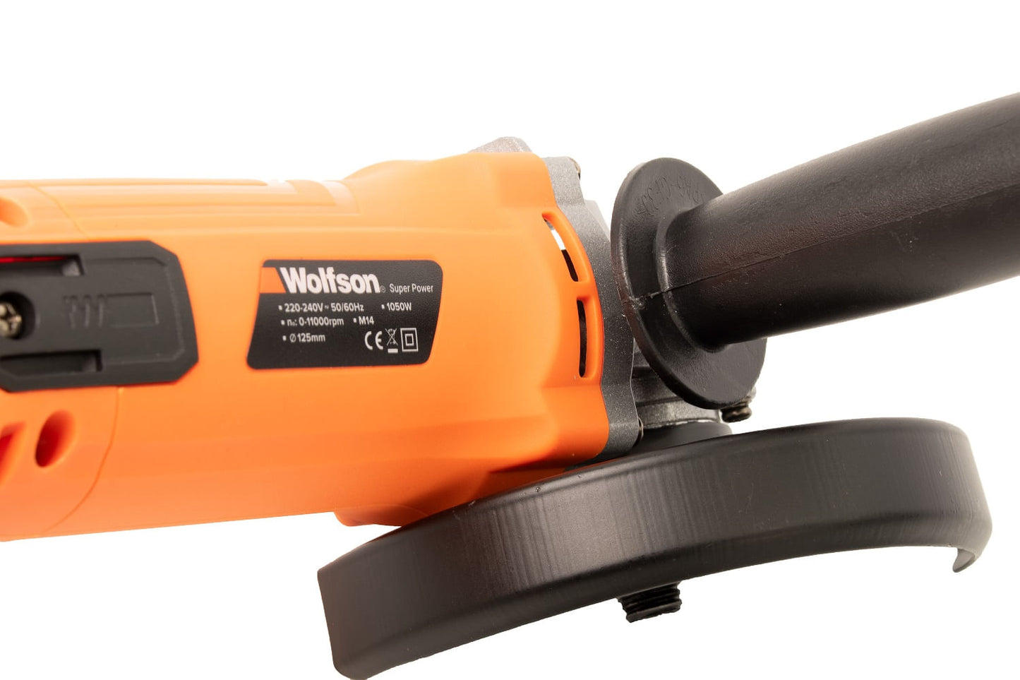 Polizor unghiular profesional Wolfson 1050W cu variator, disc 125 mm, turatie reglabila