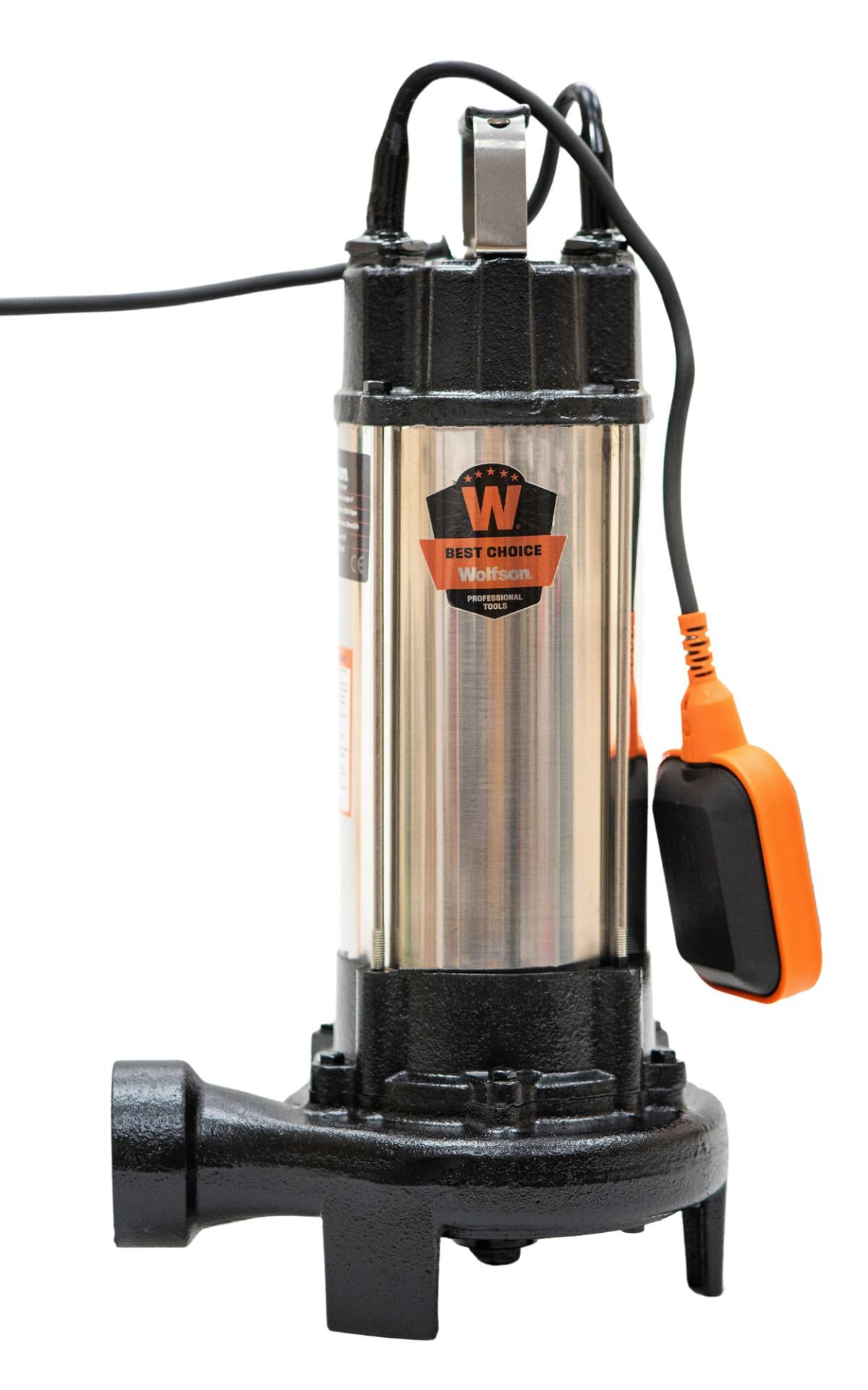Pompa submersibila PROFESIONALA pentru apa murdara cu tocator WOLFSON WQW-1500D-F PRO, 1500W, 25000 l/h