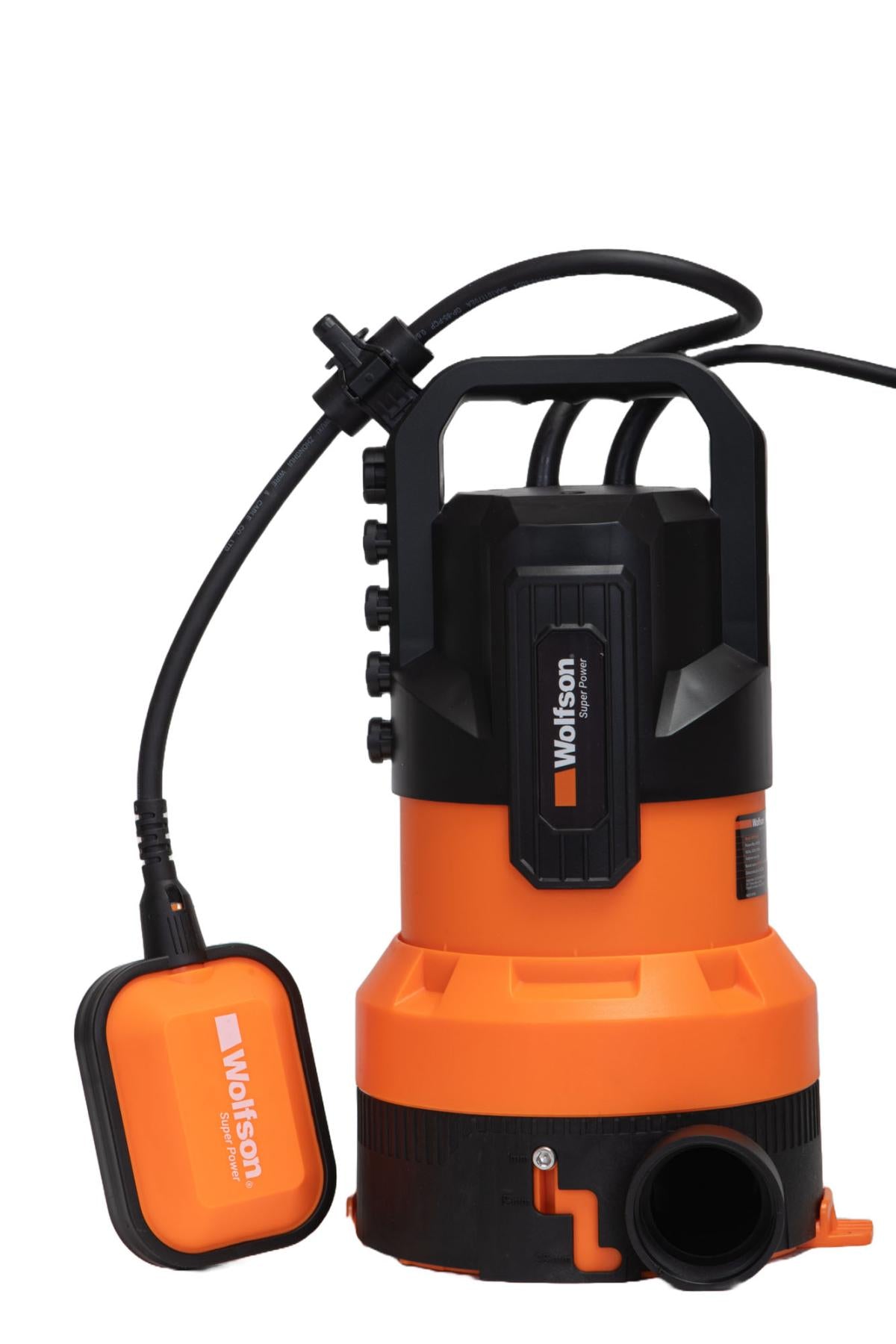 Pompa submersibila PROFESIONALA pentru apa murdara din plastic WOLFSON 3 in 1, 450W, 12000 l/h
