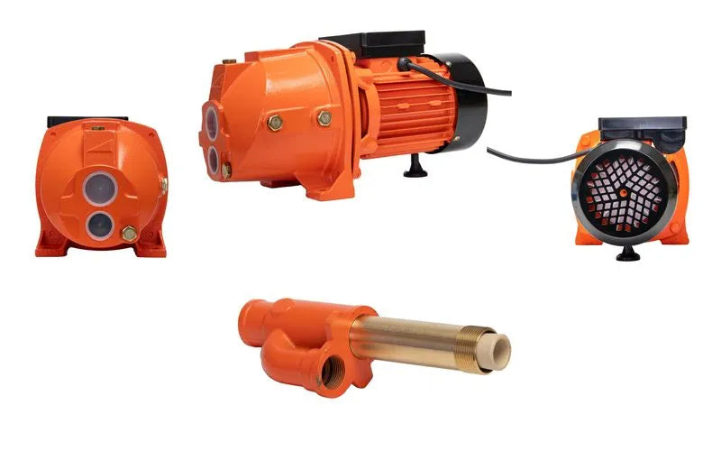 Pompa de suprafata PROFESIONALA pentru apa curata cu ejector WOLFSON JET-100E, 800W, 3200 l/h