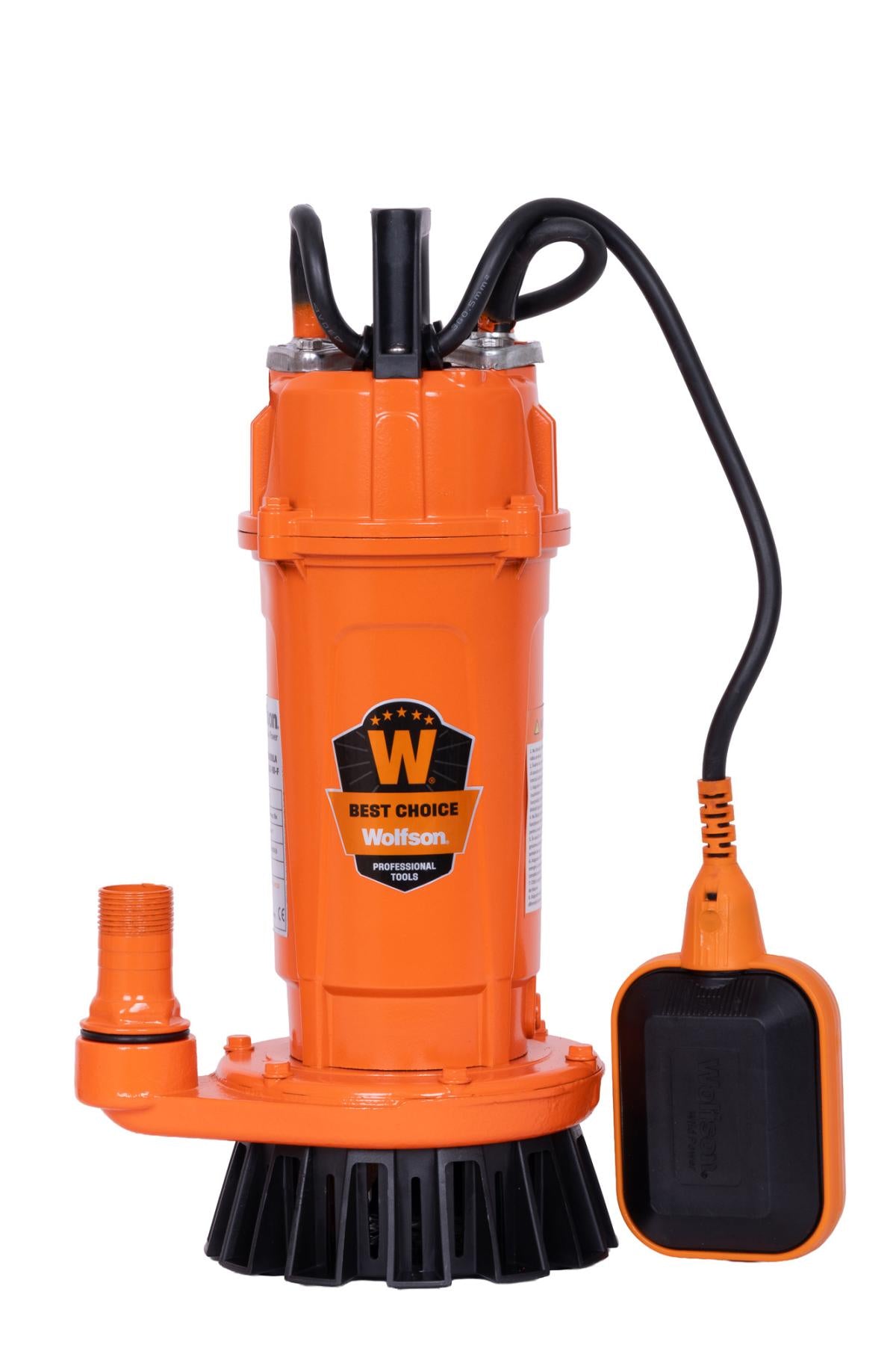 Pompa submersibila PROFESIONALA pentru apa curata cu plutitor WOLFSON QDX-16-F, 370W, 3000 l/h