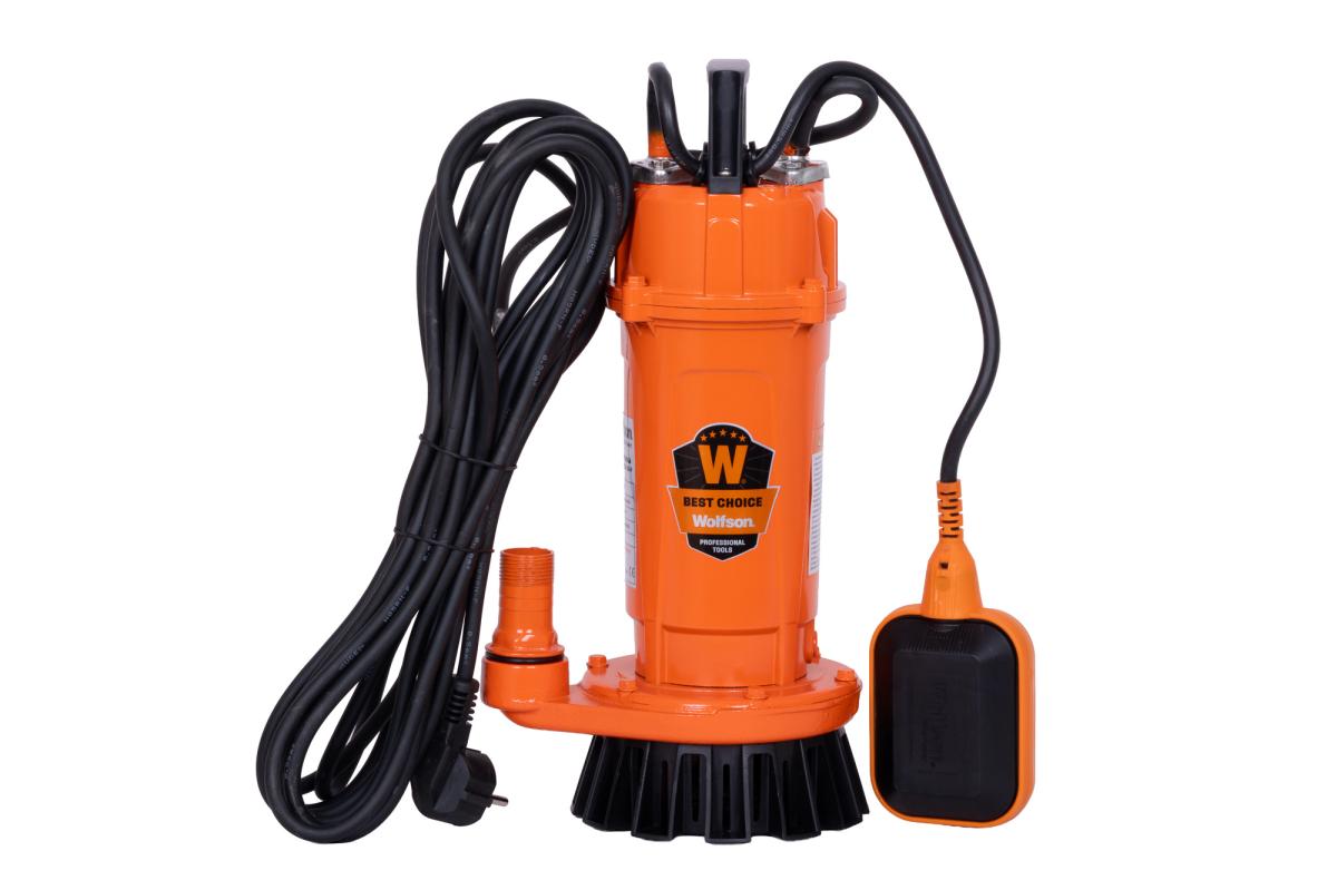 Pompa submersibila PROFESIONALA pentru apa curata cu plutitor WOLFSON QDX-16-F, 370W, 3000 l/h