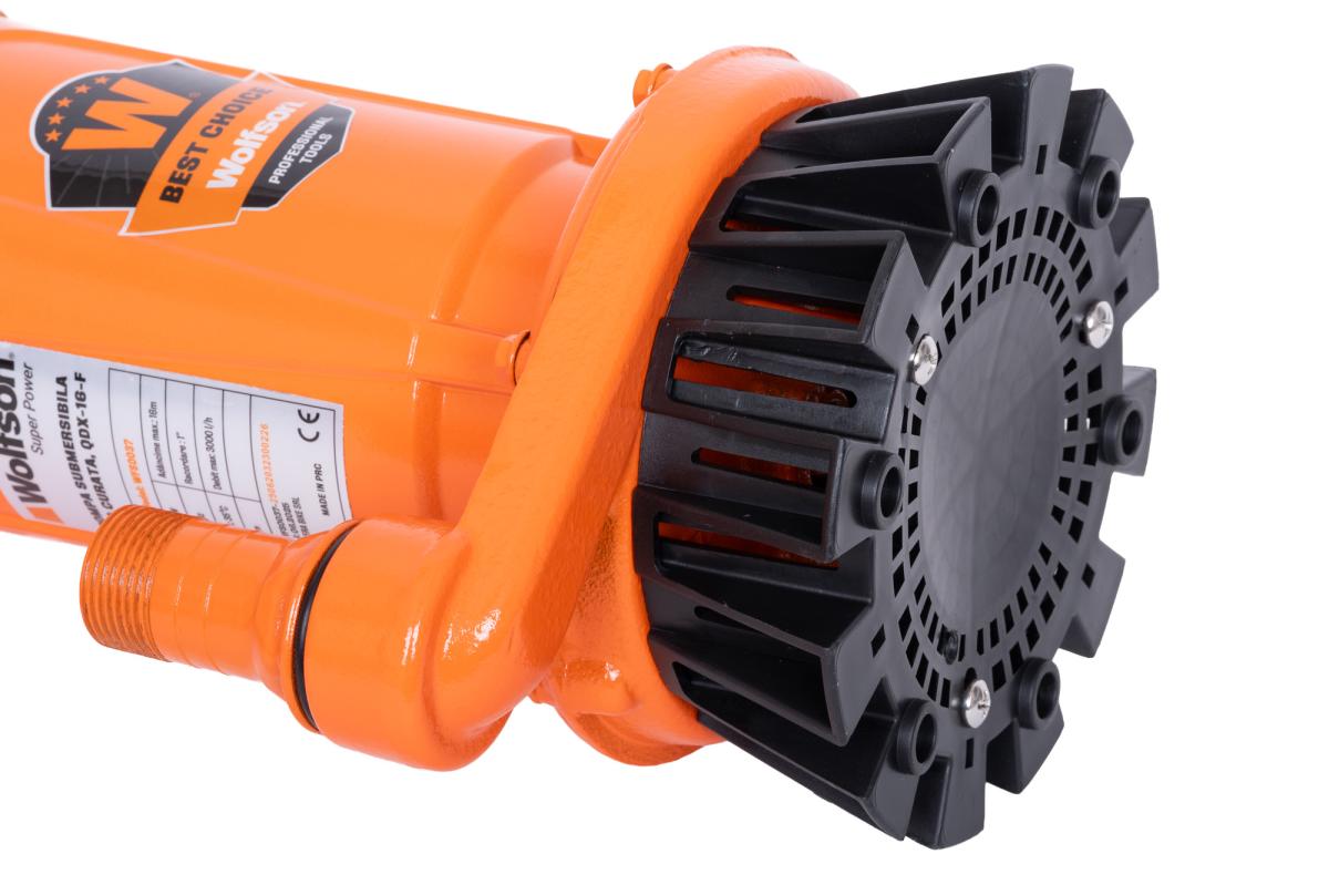Pompa submersibila PROFESIONALA pentru apa curata cu plutitor WOLFSON QDX-16-F, 370W, 3000 l/h