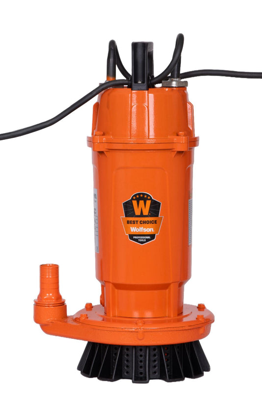 Pompa submersibila PROFESIONALA pentru apa curata cu plutitor WOLFSON QDX-32-F, 750W, 3000 l/h