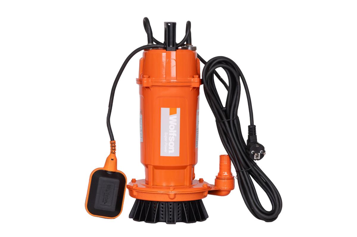 Pompa submersibila PROFESIONALA pentru apa curata cu plutitor WOLFSON QDX-32-F, 750W, 3000 l/h