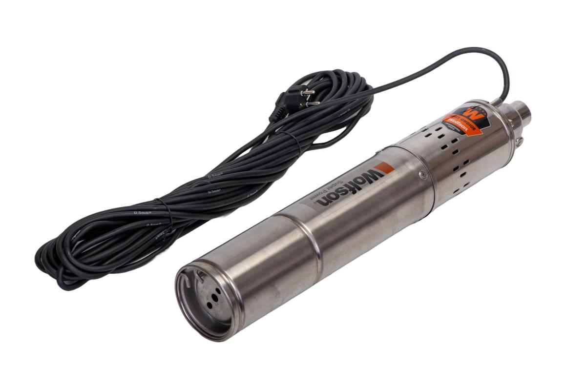 Pompa submersibila PROFESIONALA pentru apa curata cu surub WOLFSON PS-1300, 750W, 1900 l/h, cablu 15 m