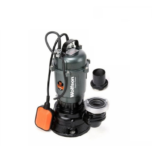 Pompa submersibila PROFESIONALA pentru apa murdara cu tocator si flotor WOLFSON TP-3300T, 1500W, 10000 l/h, fonta