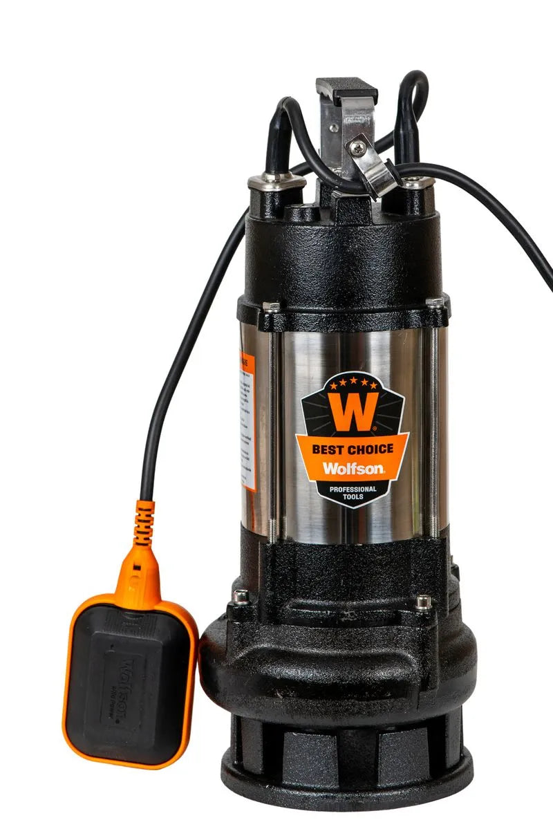 Pompa submersibila PROFESIONALA pentru apa murdara WOLFSON DW-7500-F, 1500W, 10000 l/h
