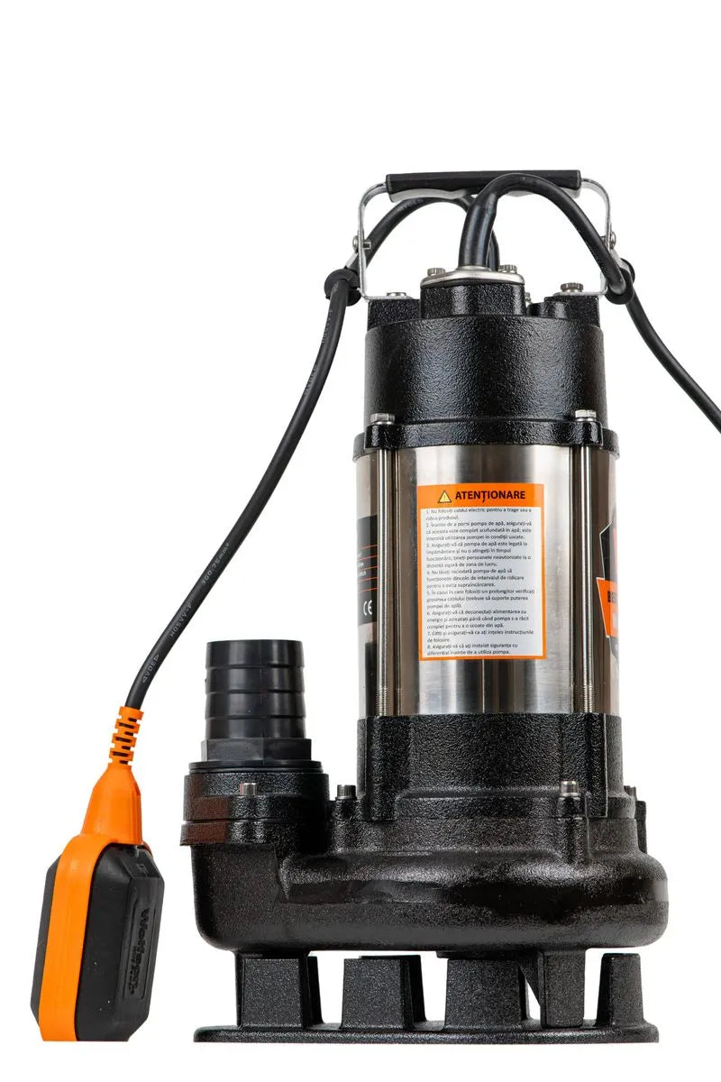 Pompa submersibila PROFESIONALA pentru apa murdara WOLFSON DW-7500-F, 1500W, 10000 l/h
