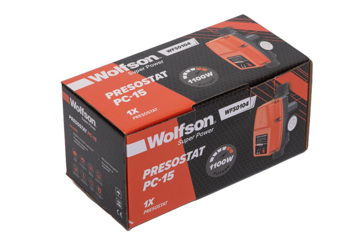 Presostat electronic PROFESIONAL WOLFSON PC-15, 1500W, 10 bar, 1 inch