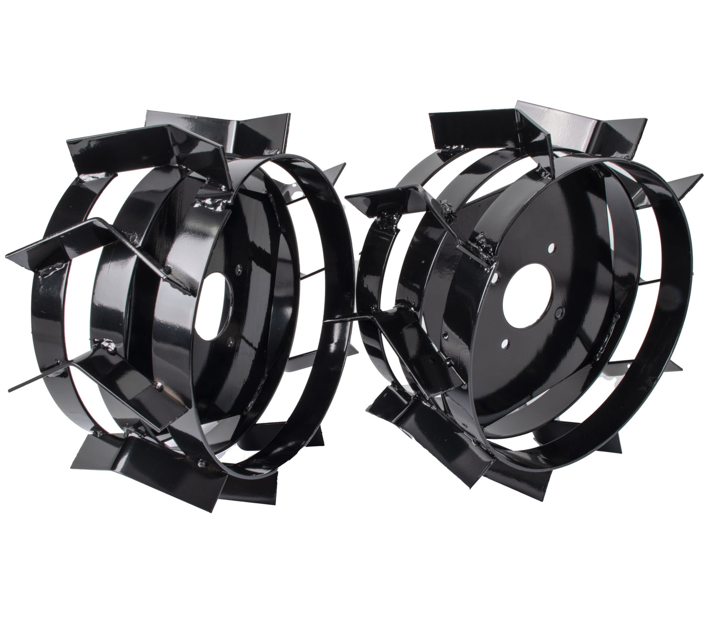 Roti metalice motocultor WOLFSON 4.00x8 pentru tractiune si stabilitate, set accesorii agricole
