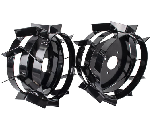 Roti metalice motocultor WOLFSON 4.00x8 pentru tractiune si stabilitate, set accesorii agricole