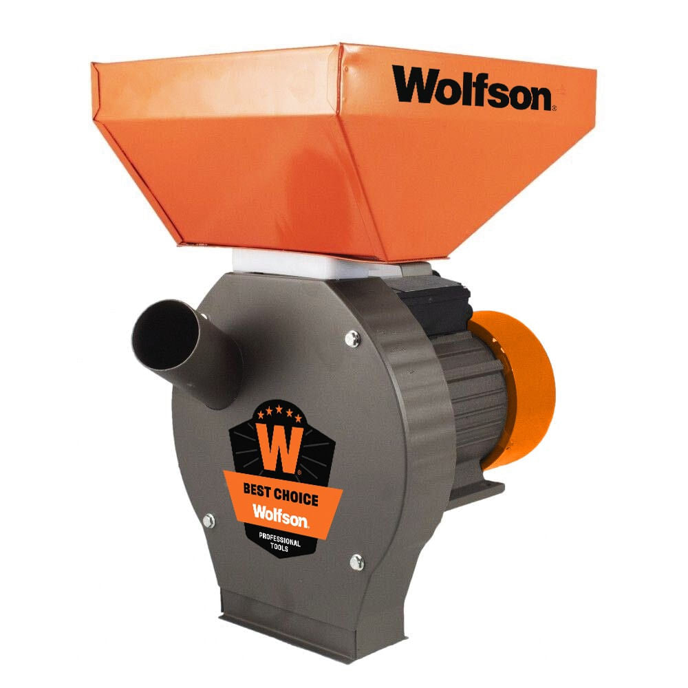 Moara Profesionala pentru cereale si stiuleti de porumb WOLFSON MCR-1, 2700W, 200 kg/h, 20 ciocanele