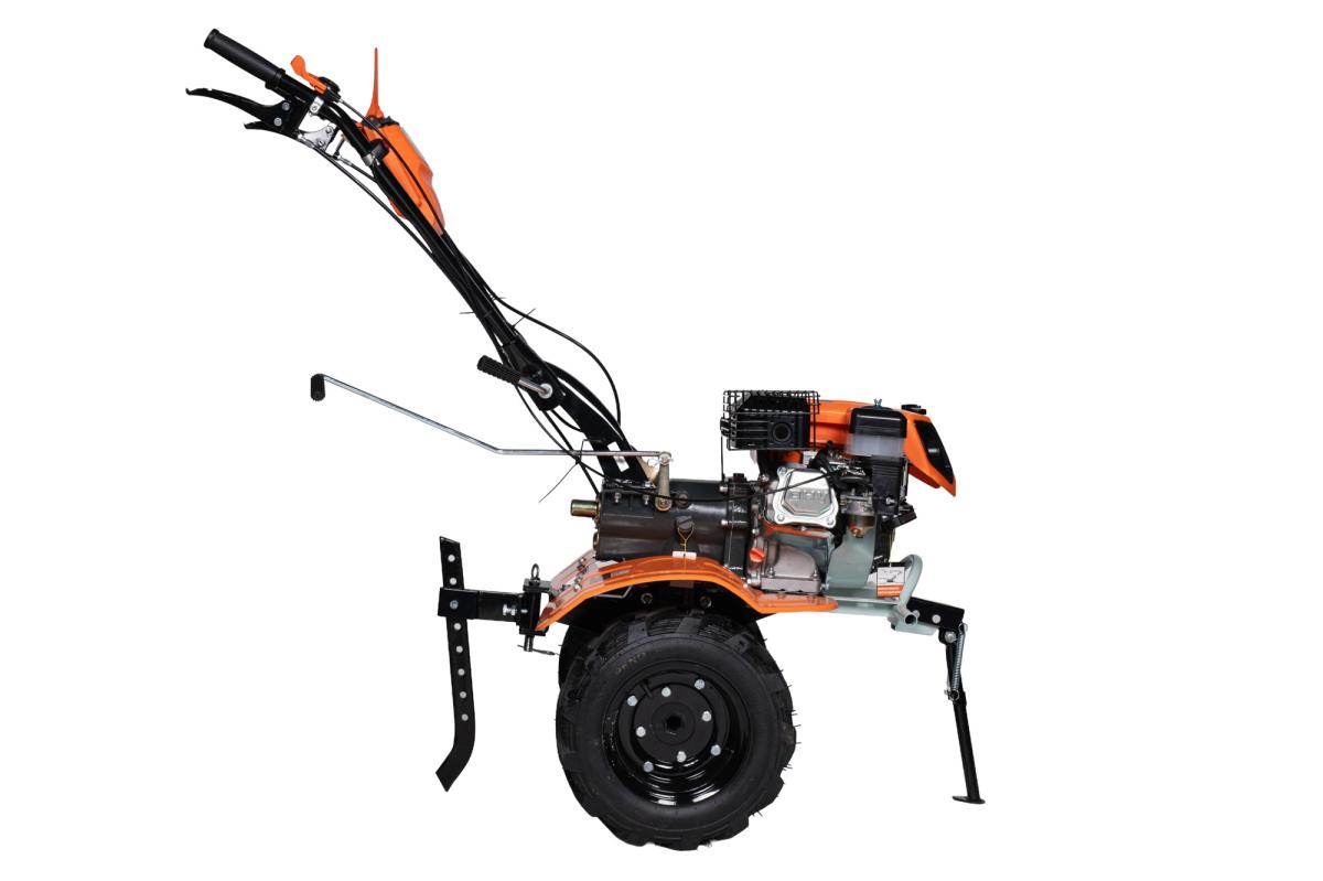 Motocultor benzina WOLFSON Imperio 8001, 8 CP, cu far, freze 24 cutite, plug, rarita, prasitoare, roti metalice si roti transport 6.50x8