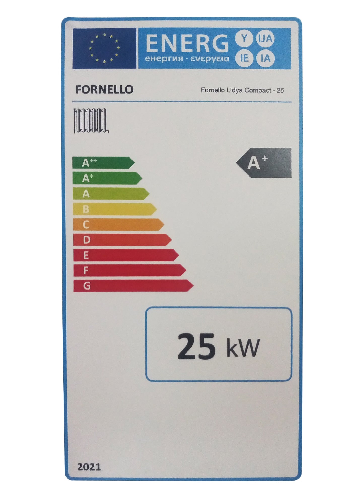 Centrala termica automata pe peleti Fornello Lidya Compact Prestige 25 kw