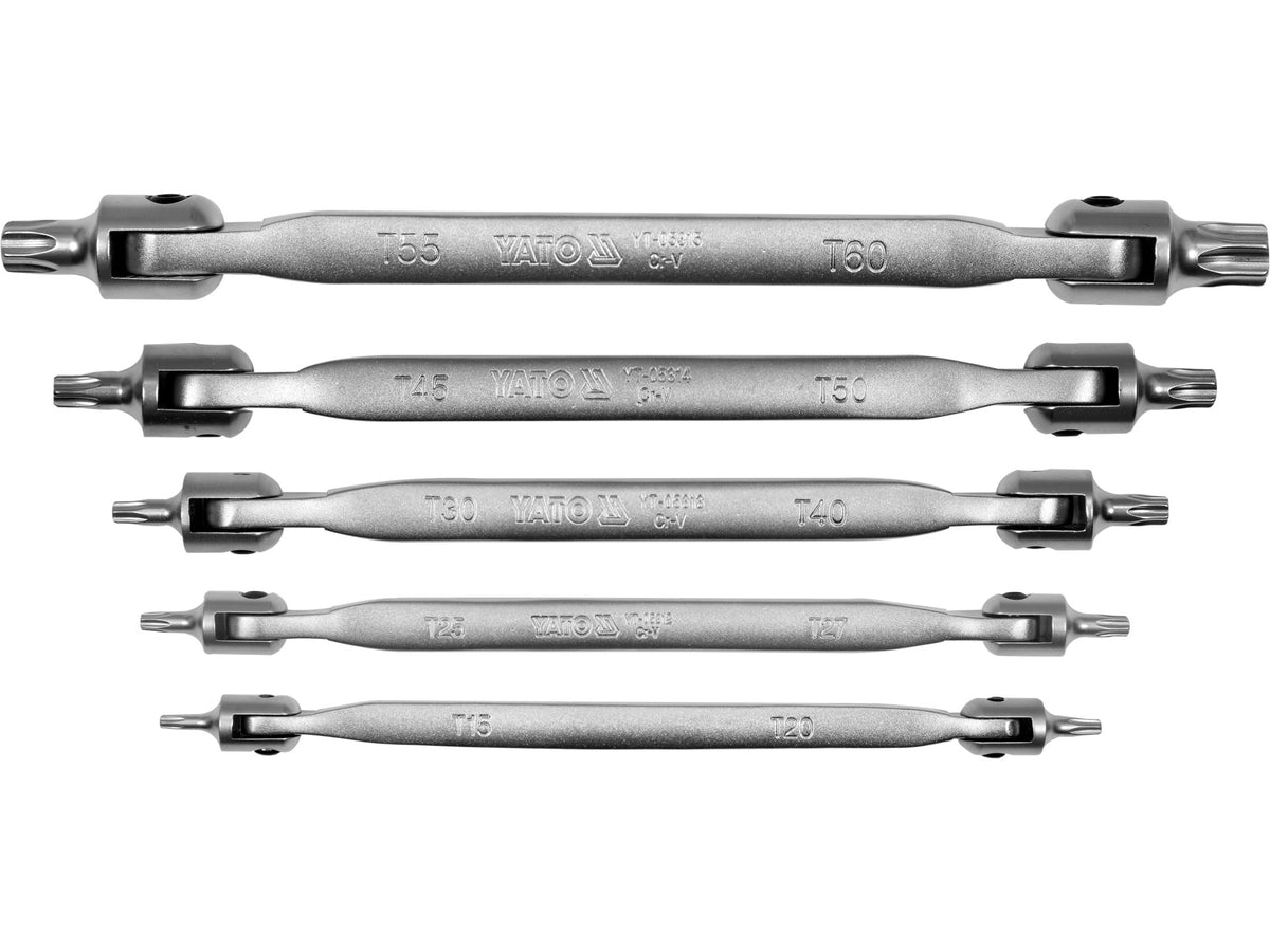 SET CHEI TORX CU ARTICULAȚIE, 5 BUC