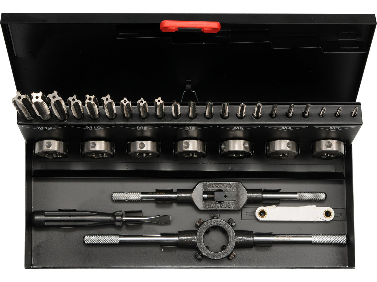 SET TAROZI ȘI FILIERE 32 BUC, M3-12, HSS