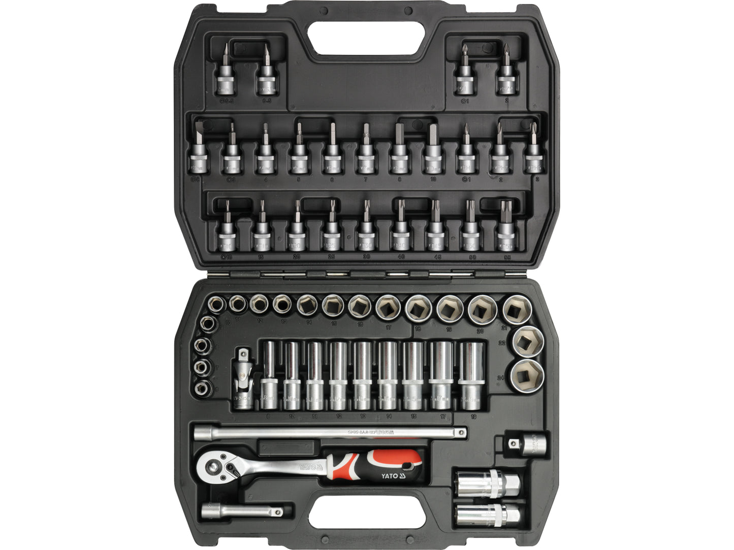 TRUSA CHEI TUBULARE+ANTRENOR 3/8'', M,  58 PIESE