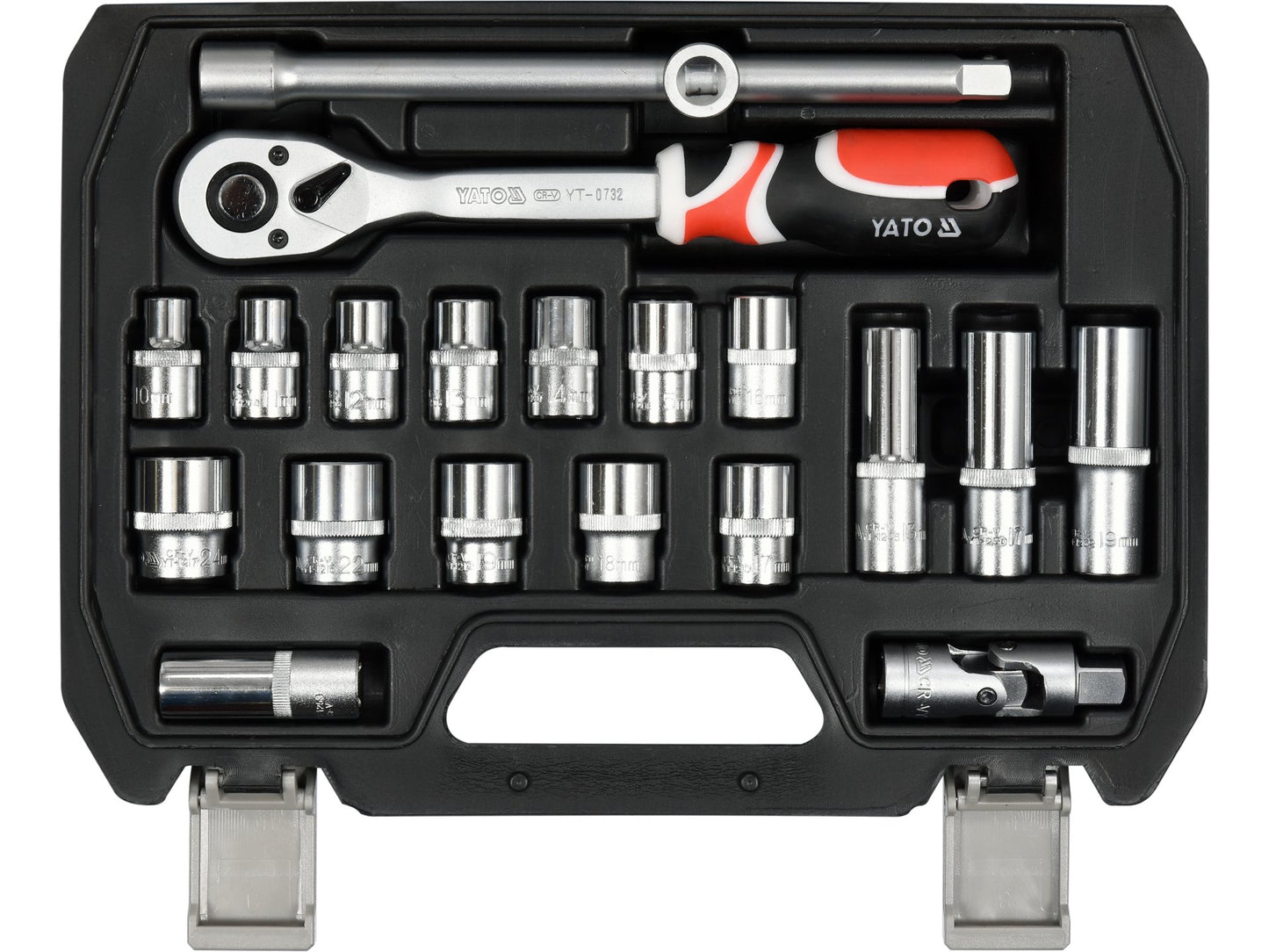 TRUSĂ TUBULARE + ANTRENOR 20PIESE, 1/2''