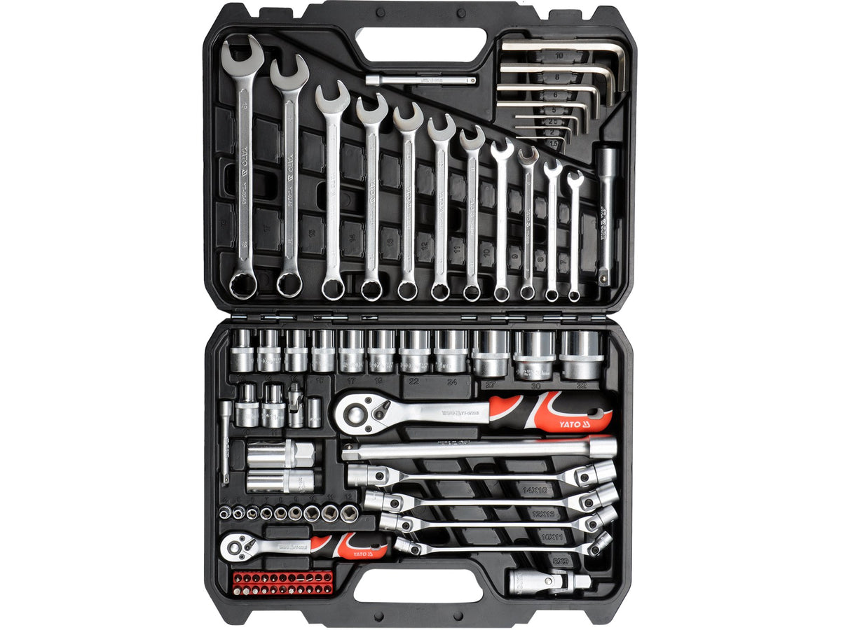 SET DE SCULE 1/4'' ȘI 1/2'', 77 PIESE