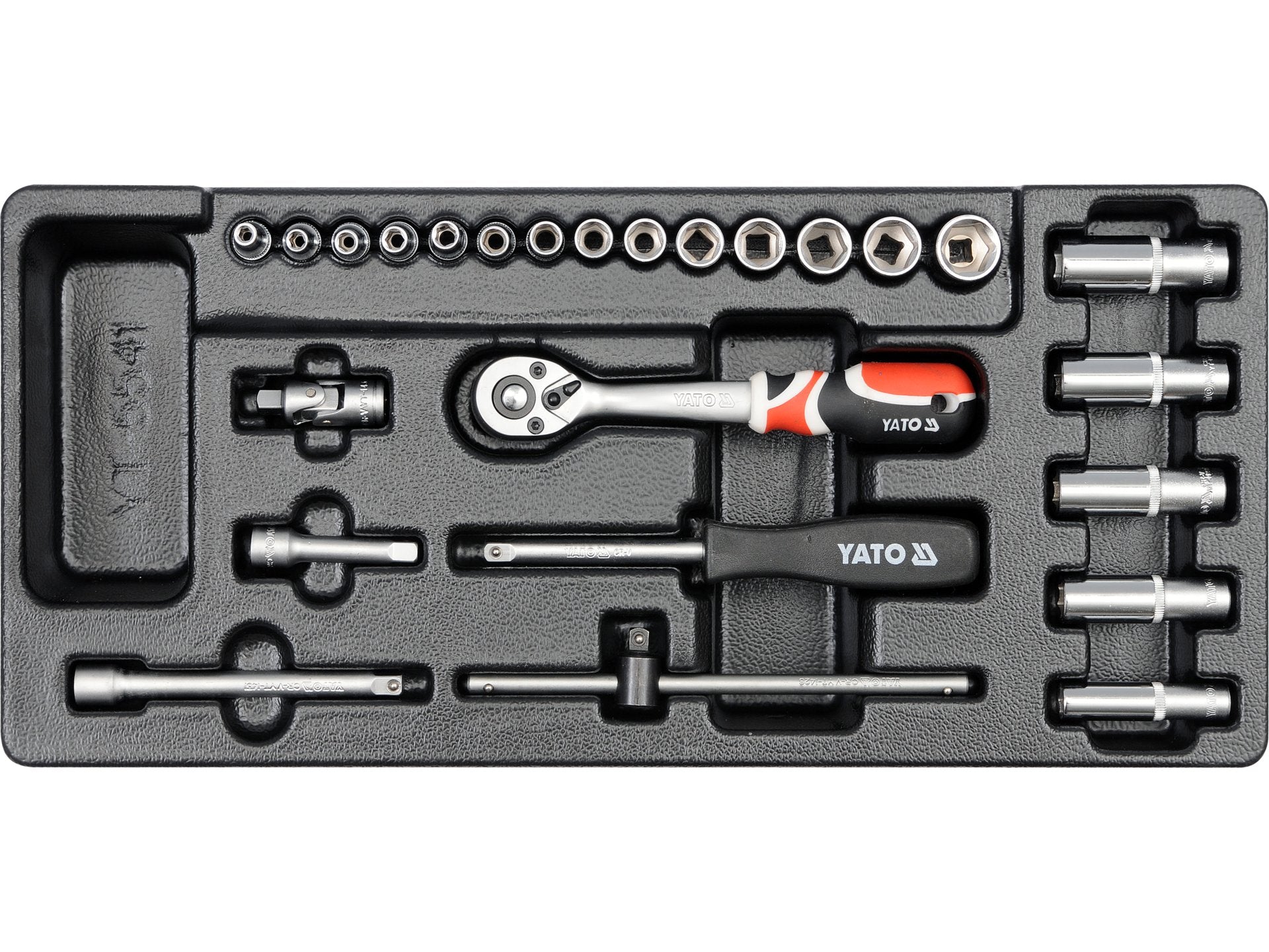 SET TUBULARE+CLICHET 25 BUC, 3.5-14MM, PENTRU YT-5530